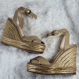 Jean-Michel Cazabat Wedges Gold 6.5